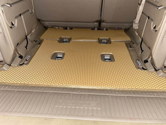 A cargo Mat Beige 2 PCs set (EVA, 7 seats) for Toyota Land Cruiser 100 - Reelken Auto
