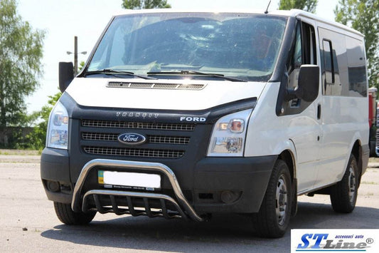 Kengurâtnik WT002 (2006-2014, stainless.) for Ford Transit 2000-2014 - Reelken Auto
