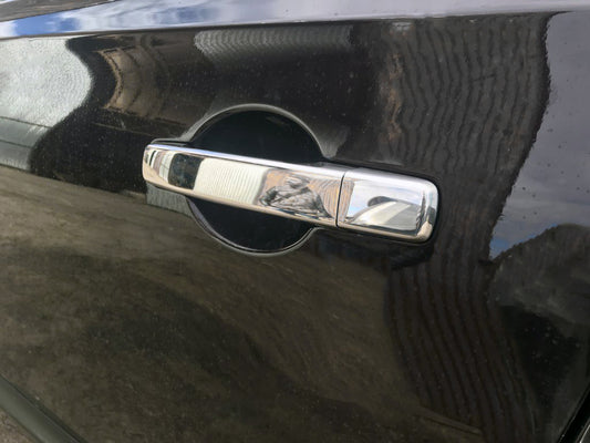 Chrome Door Handle Covers (4 pcs, Stainless Steel) for Nissan Qashqai 2007-2010 - image 1