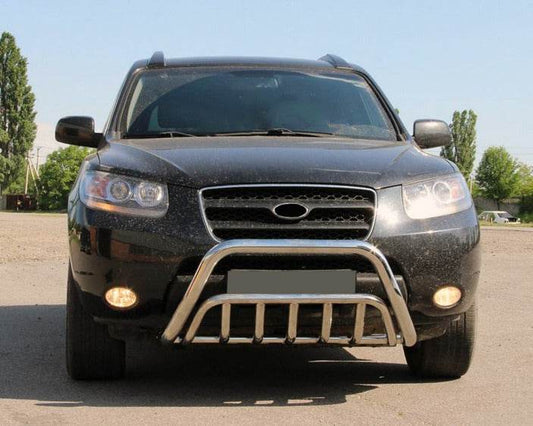 The WT002 bumper guard (stainless) for Hyundai Santa Fe 2 2006-2012 - Reelken Auto
