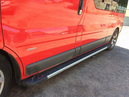Side Steps RedLine V1 (2 pcs, Aluminum) for Renault Trafic 2001–2015 - image 1