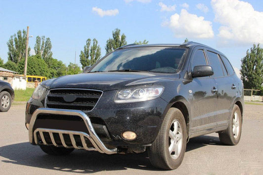 The WT002 bumper guard (stainless) for Hyundai Santa Fe 2 2006-2012 - Reelken Auto