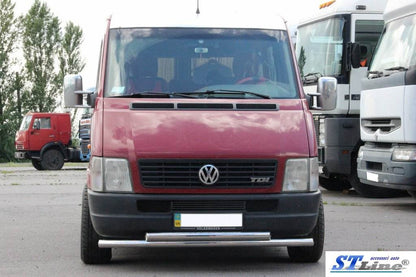 Front protection ST014 (stainless) for Volkswagen LT 1995-2006 - Reelken Auto