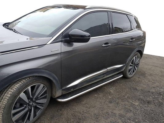 Side Steps Maydos V2 (2 pcs, Aluminum & Stainless Steel) for Peugeot 3008 2016-2023 - image 1