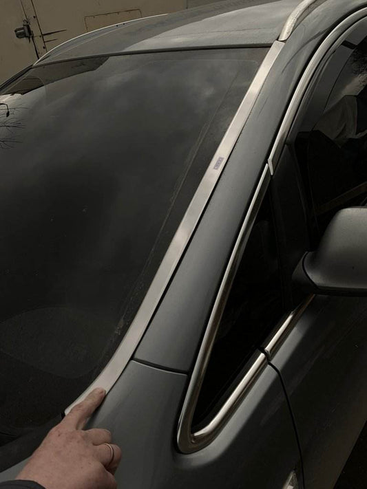 Windshield trim (stainless) for Opel Astra J 2009-2015 - Reelken Auto