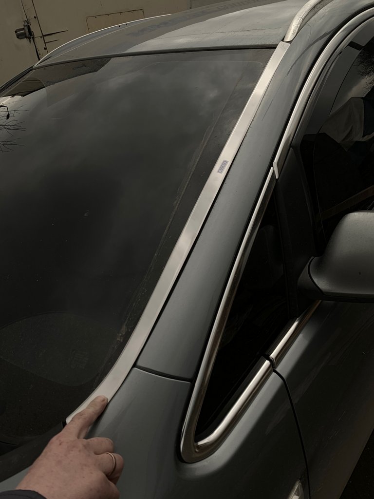 Windshield Trim (Stainless Steel) for Opel Astra J 2009-2015 - image 1