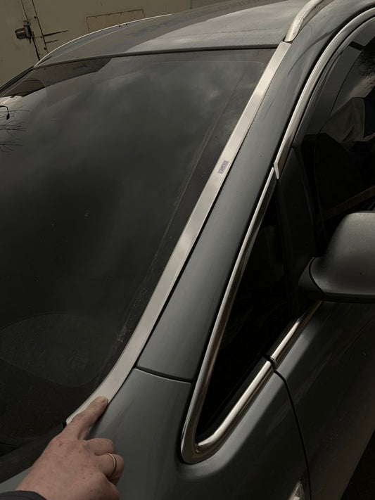 Windshield Trim (Stainless Steel) for Opel Astra J 2009-2015 - image 1