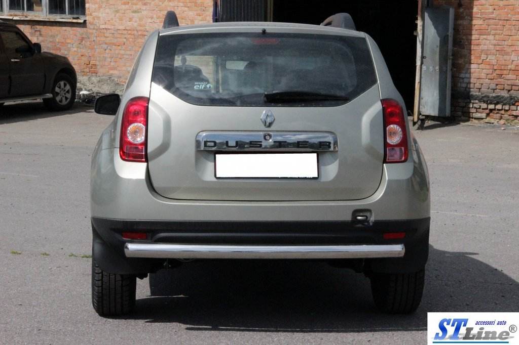 Back arc straight (stainless) for Dacia Duster 2008-2018 - Reelken Auto
