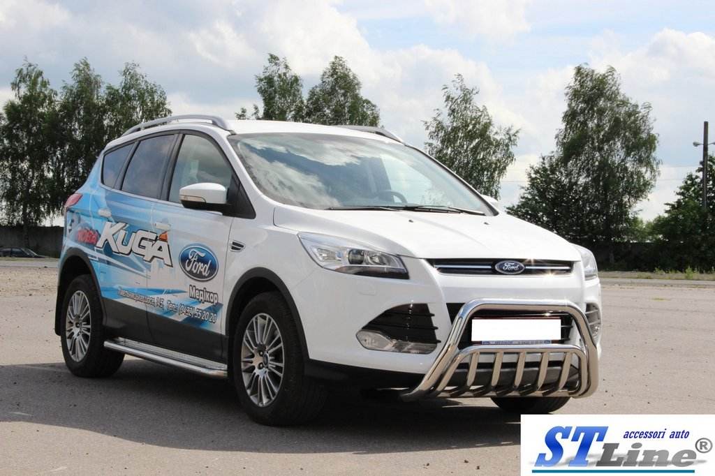 The WT002 bumper guard (stainless) for Ford Kuga/Escape 2013-2019 - Reelken Auto