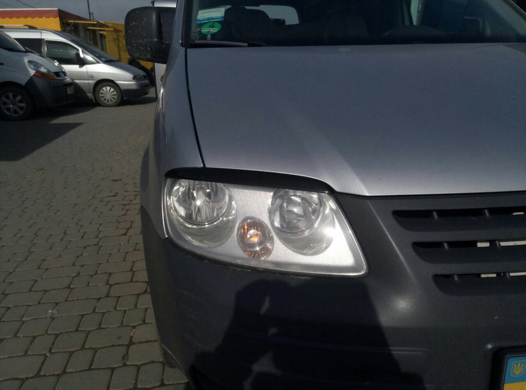 Headlight eyebrows (black) for Volkswagen Caddy 2004-2010 - image 6