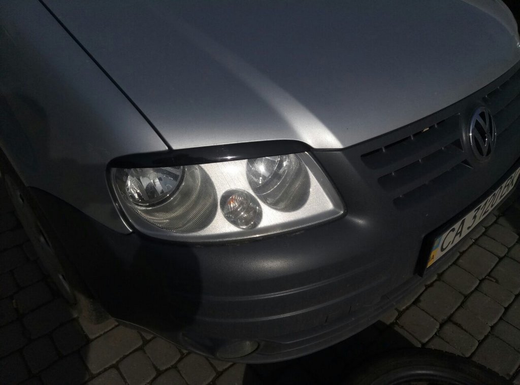 Headlight eyebrows (black) for Volkswagen Caddy 2004-2010 - image 7