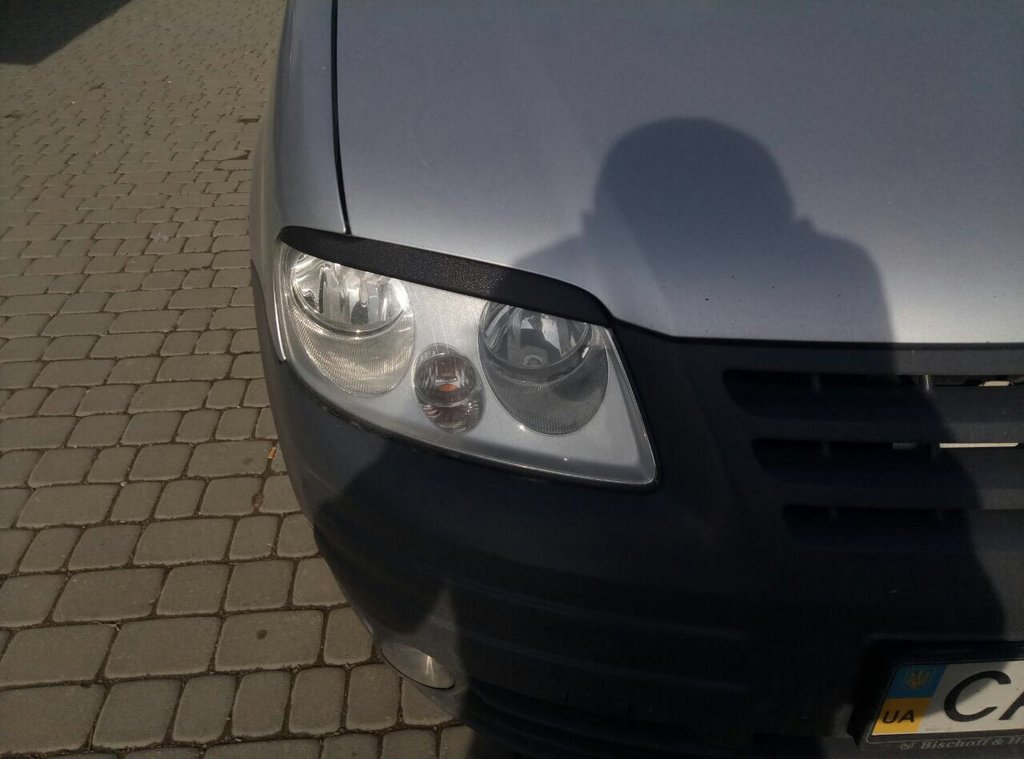 Headlight eyebrows (black) for Volkswagen Caddy 2004-2010 - image 8