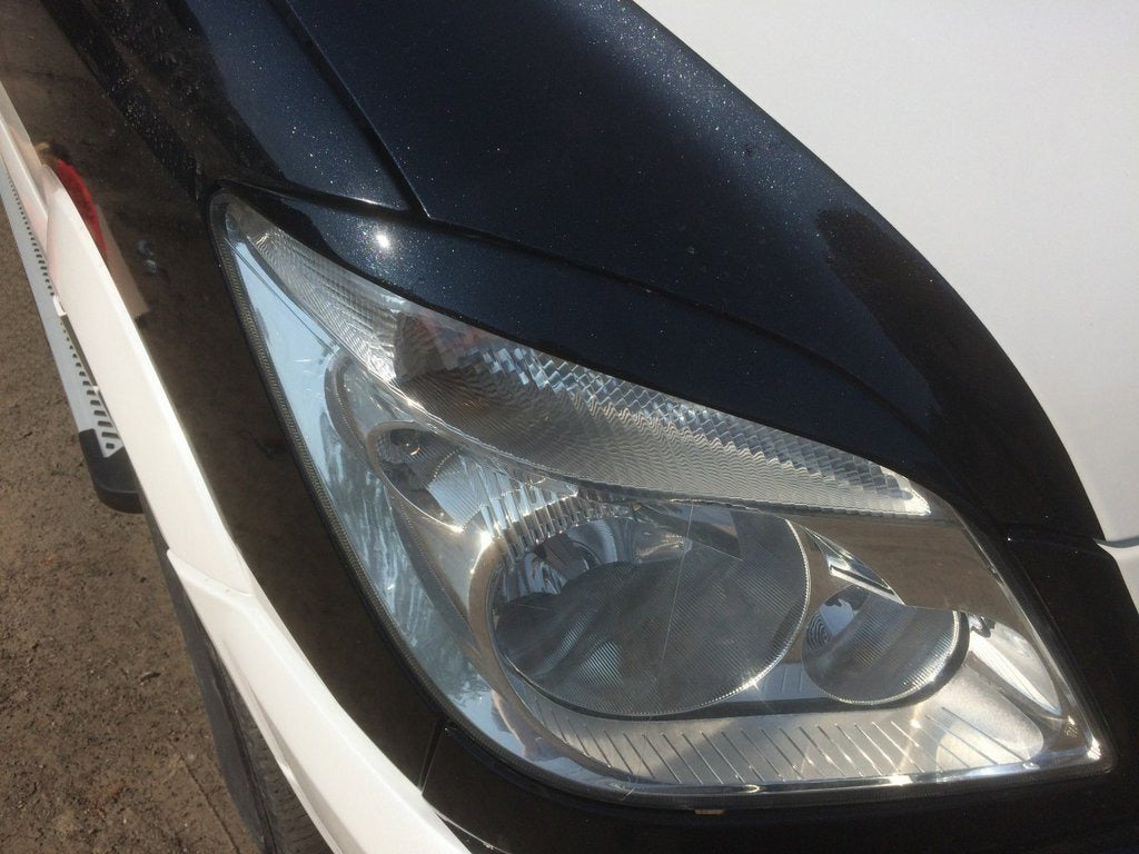 Headlight Eyelids Straight (black, ABS, 2006-2013) for Mercedes Sprinter W906 2006-2018 - image 2