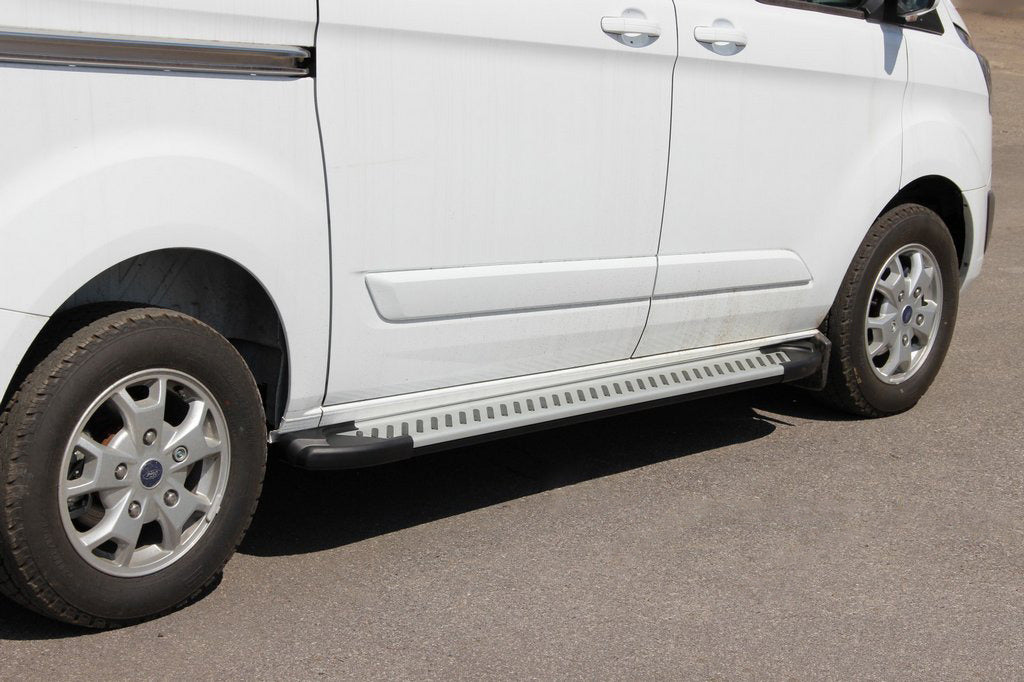 Side Steps Line (2 pcs, Aluminum) for Ford Custom 2013-2022 - image 1