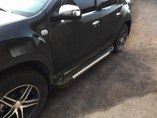 Side Steps RedLine V1 (2 pcs, Aluminum) for Renault Duster 2008-2017 - image 1