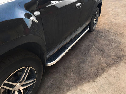 Side Steps Tayga Grey V2 (2 pcs, Aluminum) for Dacia Duster 2008-2018 - image 1