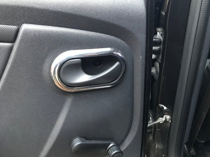 Interior Door Handle Covers Carmos (4 pcs, Stainless Steel) for Renault Duster 2008-2017 - image 3