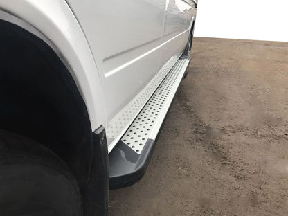 Side Steps Allmond Grey (2 pcs, Aluminum) for Volkswagen LT 1995-2006 - image 1