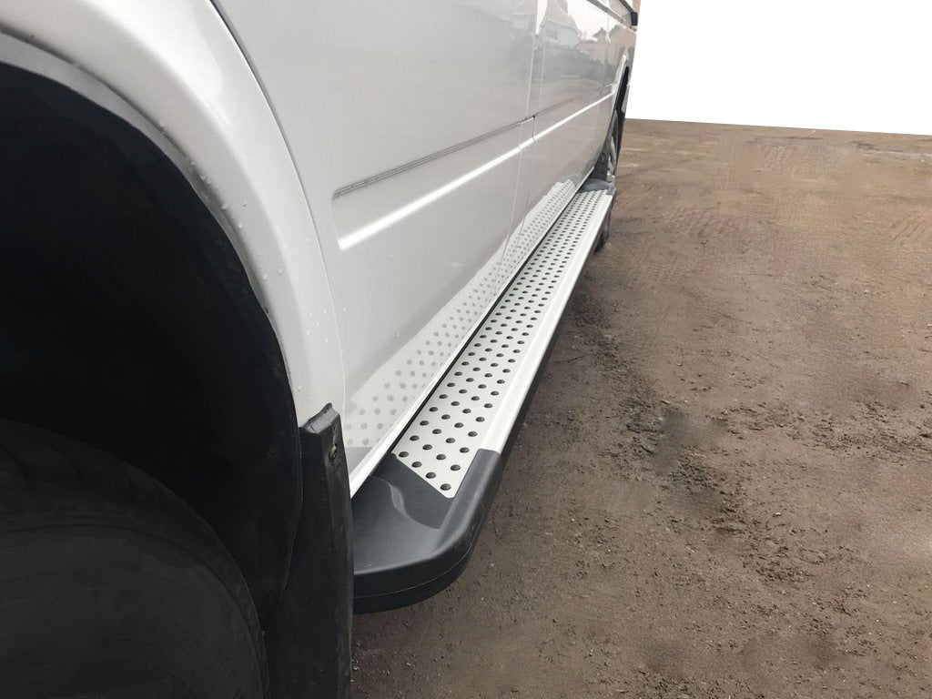Side sills Allmond Grey (2-piece pack) for Volkswagen LT 1995-2006 - image 1