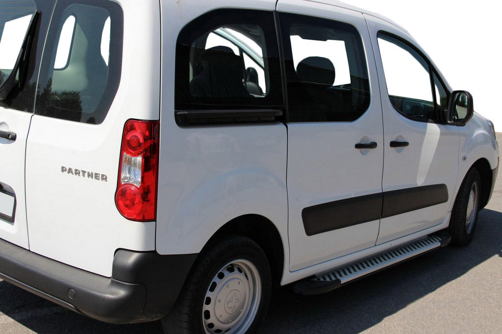 Side Steps Line (2 pcs, Aluminum) for Citroen Berlingo 2008-2018 - image 1
