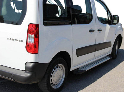 Side sills Allmond Grey (2 EA., alum.) for Citroen Berlingo 2008-2018 - Reelken Auto