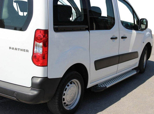 Side sills Allmond Grey (2 EA., alum.) for Citroen Berlingo 2008-2018 - Reelken Auto