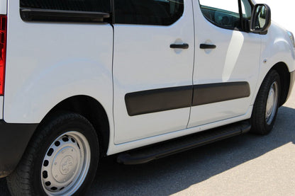 Side Steps Allmond Black (2 pcs, Aluminum) for Citroen Berlingo 2008-2018 - image 1