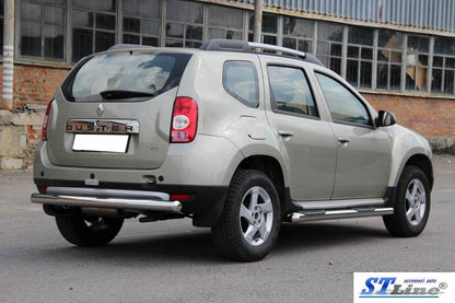 Back arc straight (stainless) for Dacia Duster 2008-2018 - Reelken Auto