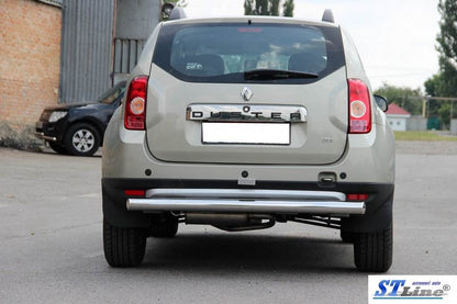 Back arc straight (stainless) for Dacia Duster 2008-2018 - Reelken Auto