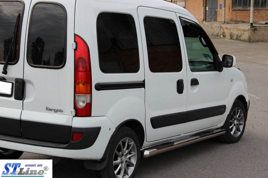 The side tube (2 PCs., stainless.) for Renault Kangoo 1998-2008 - Reelken Auto
