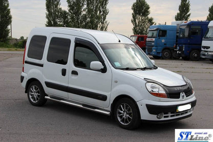 The side tube (2 PCs., stainless.) for Renault Kangoo 1998-2008 - Reelken Auto