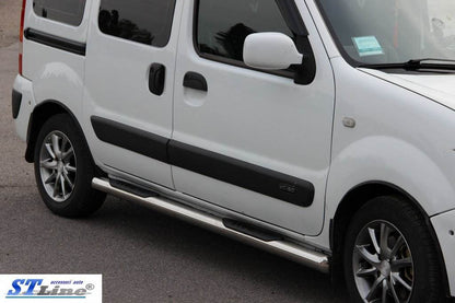 The side tube (2 PCs., stainless.) for Renault Kangoo 1998-2008 - Reelken Auto