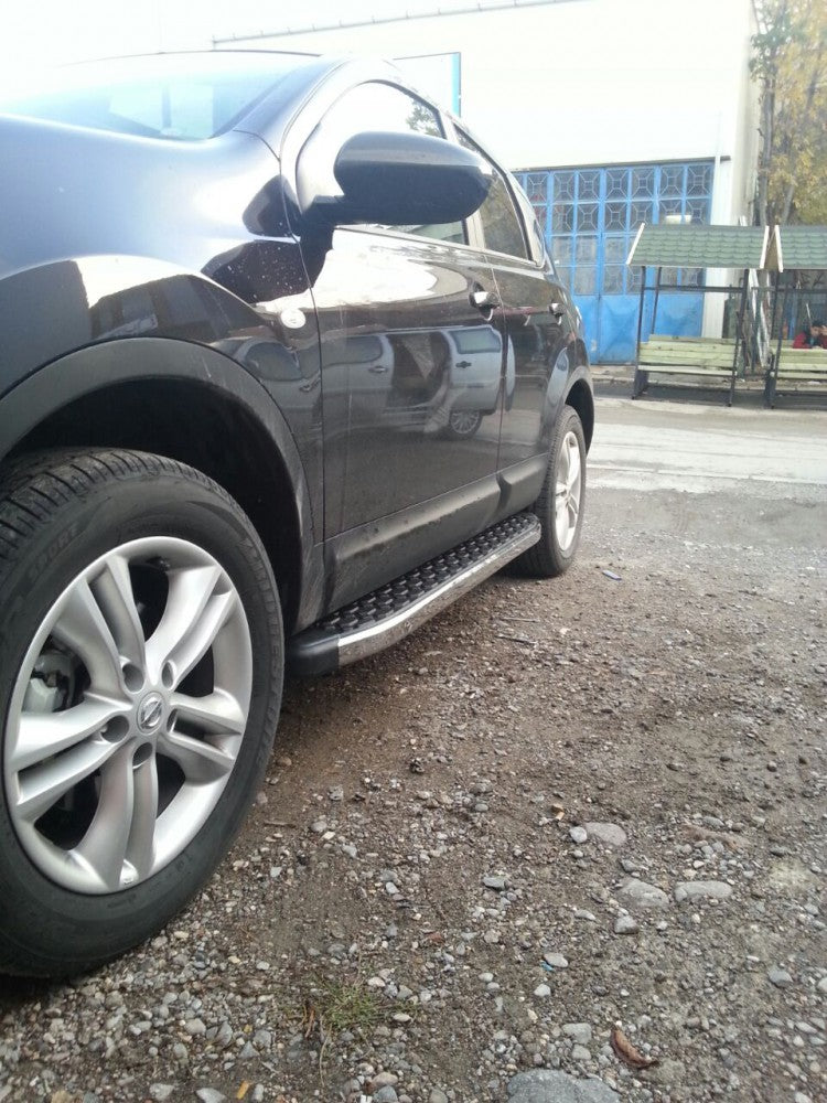 Lateral platforms BlackLine (2 pieces, aluminum) for Nissan Qashqai 2010-2014 - image 1