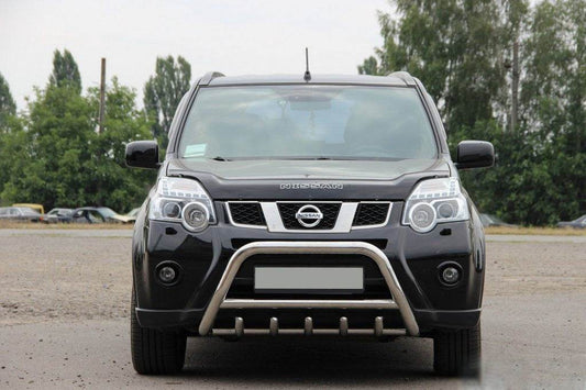 Front protection WT003 (stainless) for Nissan X-trail T31 2007-2014 - Reelken Auto
