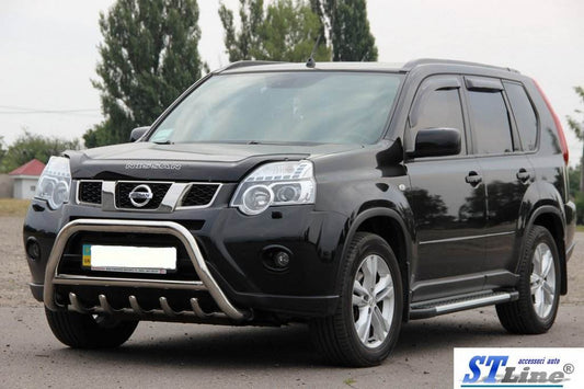 Front protection WT003 (stainless) for Nissan X-trail T31 2007-2014 - Reelken Auto