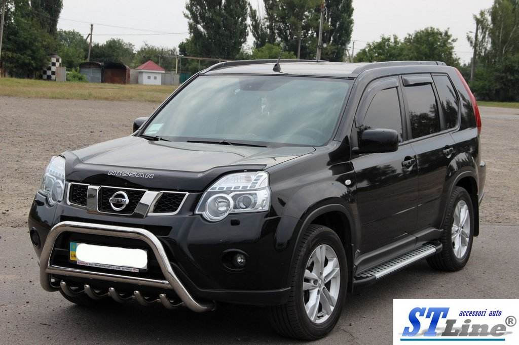 Front protection WT003 (stainless) for Nissan X-trail T31 2007-2014 - Reelken Auto