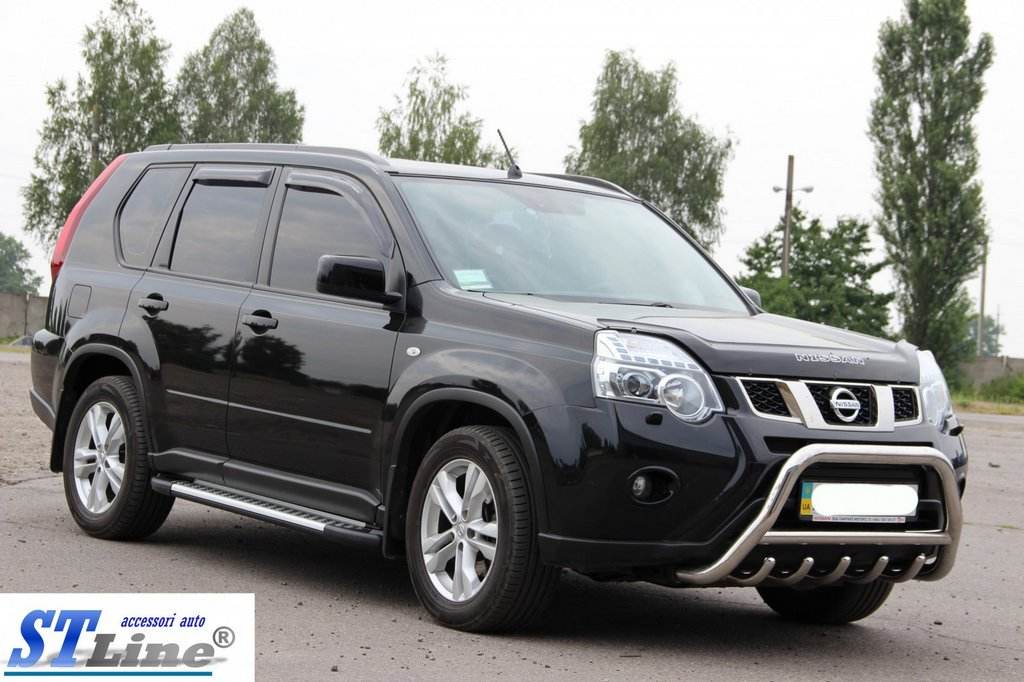 Front protection WT003 (stainless) for Nissan X-trail T31 2007-2014 - Reelken Auto