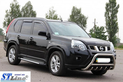 Front protection WT003 (stainless) for Nissan X-trail T31 2007-2014 - Reelken Auto