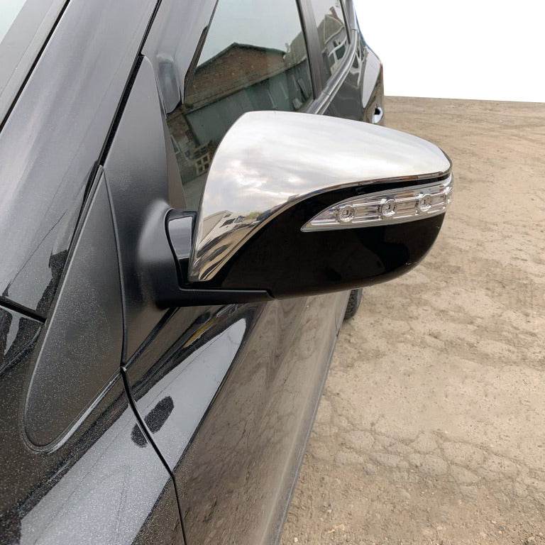 Covers for mirrors (2 pieces, stainless steel.) for Hyundai IX-35 2010-2015 - Reelken Auto