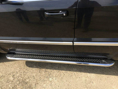 Lateral platforms Maydos V2 (2 PCs, stainless steel) for Toyota Highlander 2013-2019 - Reelken Auto