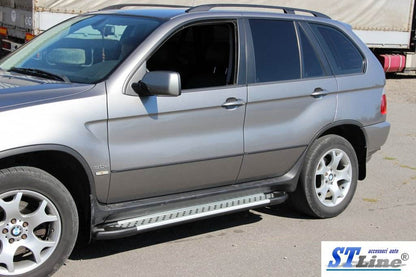 Lateral pipe Special (2 pieces, stainless steel) for BMW X5 E-53 1999-2006 - Reelken Auto