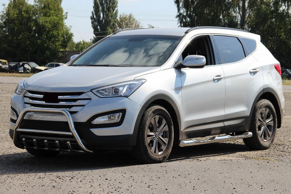 Front Bar WT003 (Stainless Steel) for Hyundai Santa Fe 3 2012-2018 - image 1