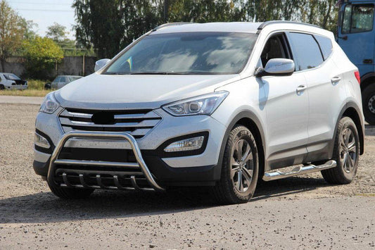 WT003 front arc (stainless) for Hyundai Santa Fe 3 2012-2018 - Reelken Auto