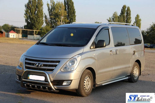 The WT003 bumper guard (stainless) for Hyundai H300, H1, Starex 2008-2020 - Reelken Auto