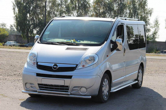 Front protection ST014 (stainless) for Opel Vivaro 2001-2015 - Reelken Auto