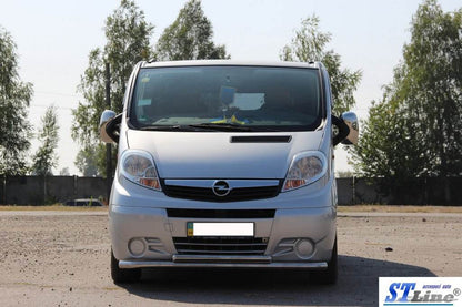 Front protection ST014 (stainless) for Opel Vivaro 2001-2015 - Reelken Auto