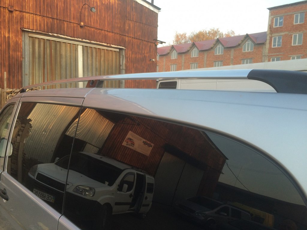 Roof Rails Chrome CAN Original Design (Metal Feet) for Mercedes Vito W639 2004-2014 - image 6