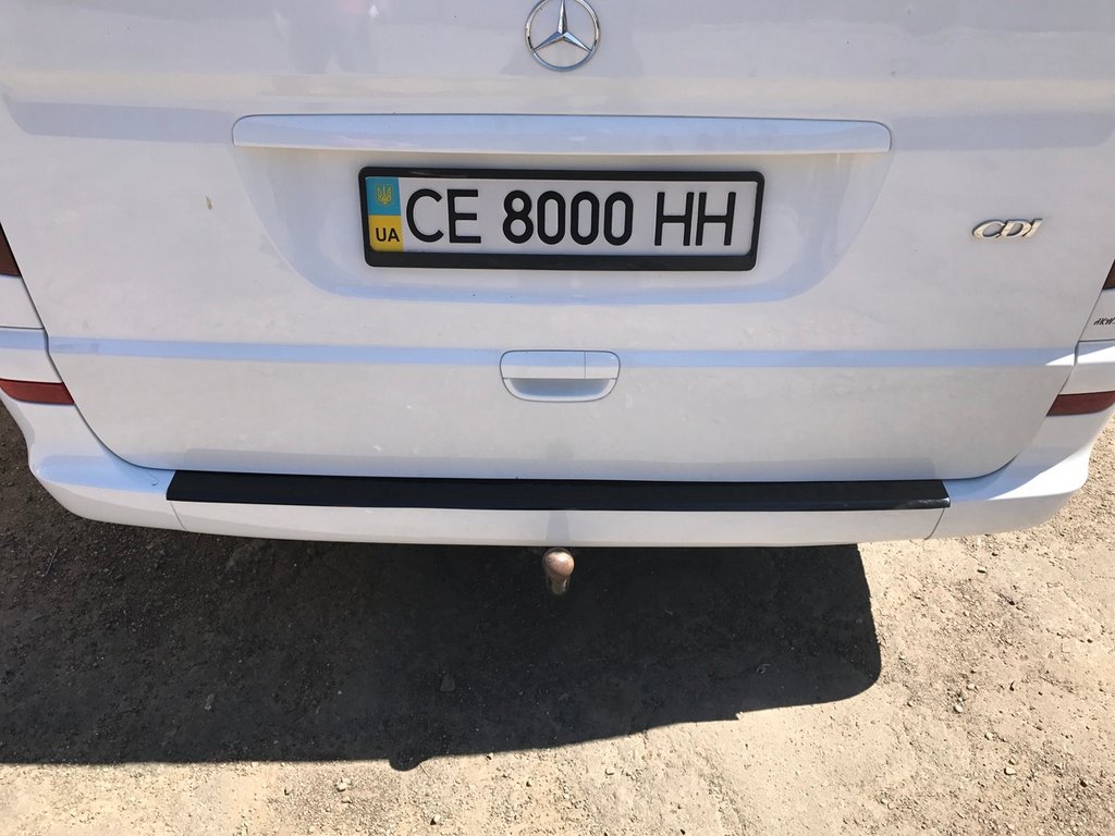 Rear bumper with a bend (DDU, plastic) for Mercedes Vito W639 2004-2014 - image 3