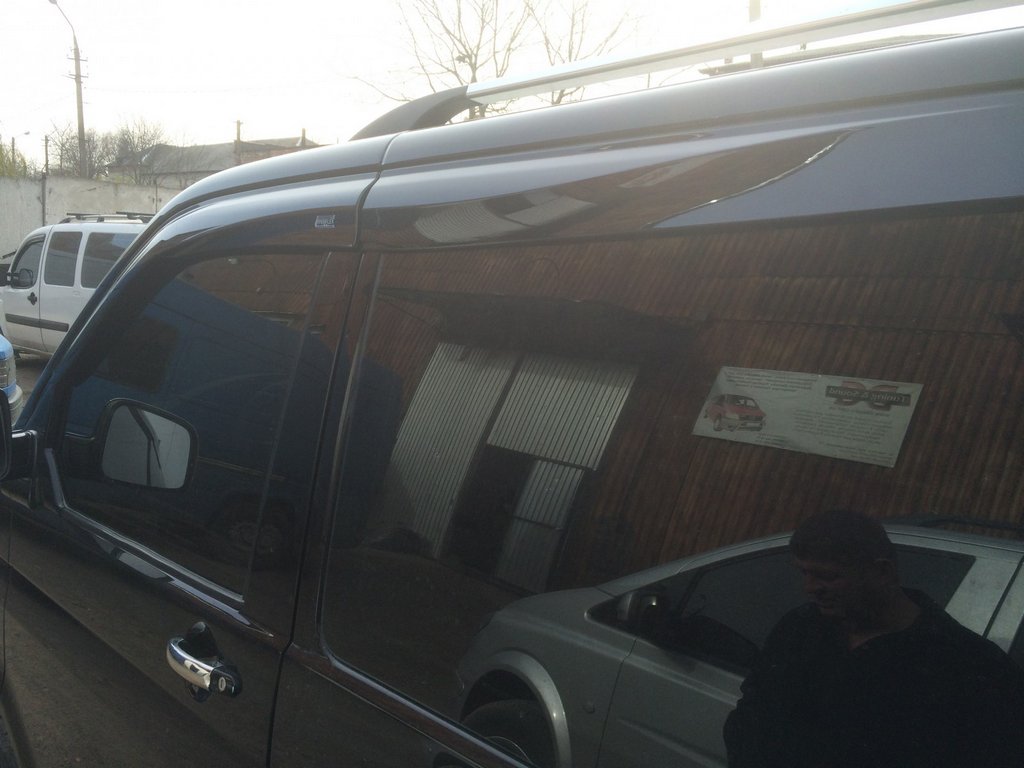 Window Deflectors (4 pcs, Sunplex Sport) for Volkswagen T5 Multivan 2003–2010 - image 5