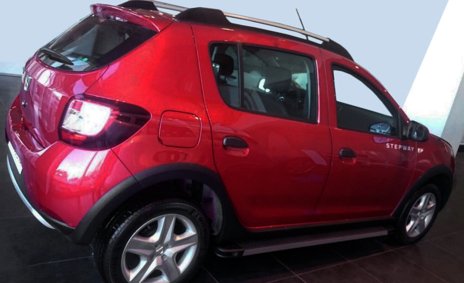 Side Steps Maya V1 (2 pcs, Aluminum) for Dacia Sandero 2013-2020 - image 1